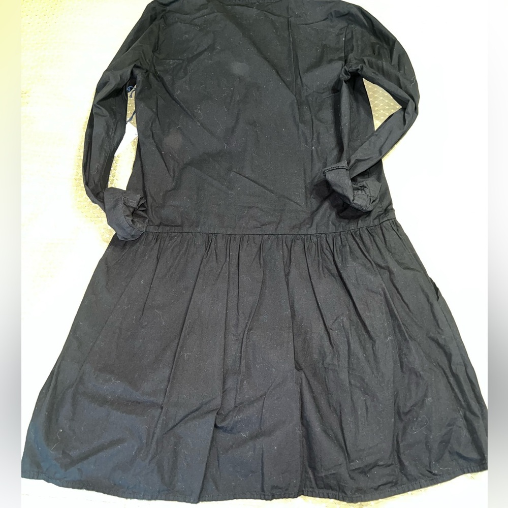 SPLENDID x DAMSEL: THE COTTON COLLECTION LONG SLEEVE DRESS Sz. Medium Black - Picture 8 of 8